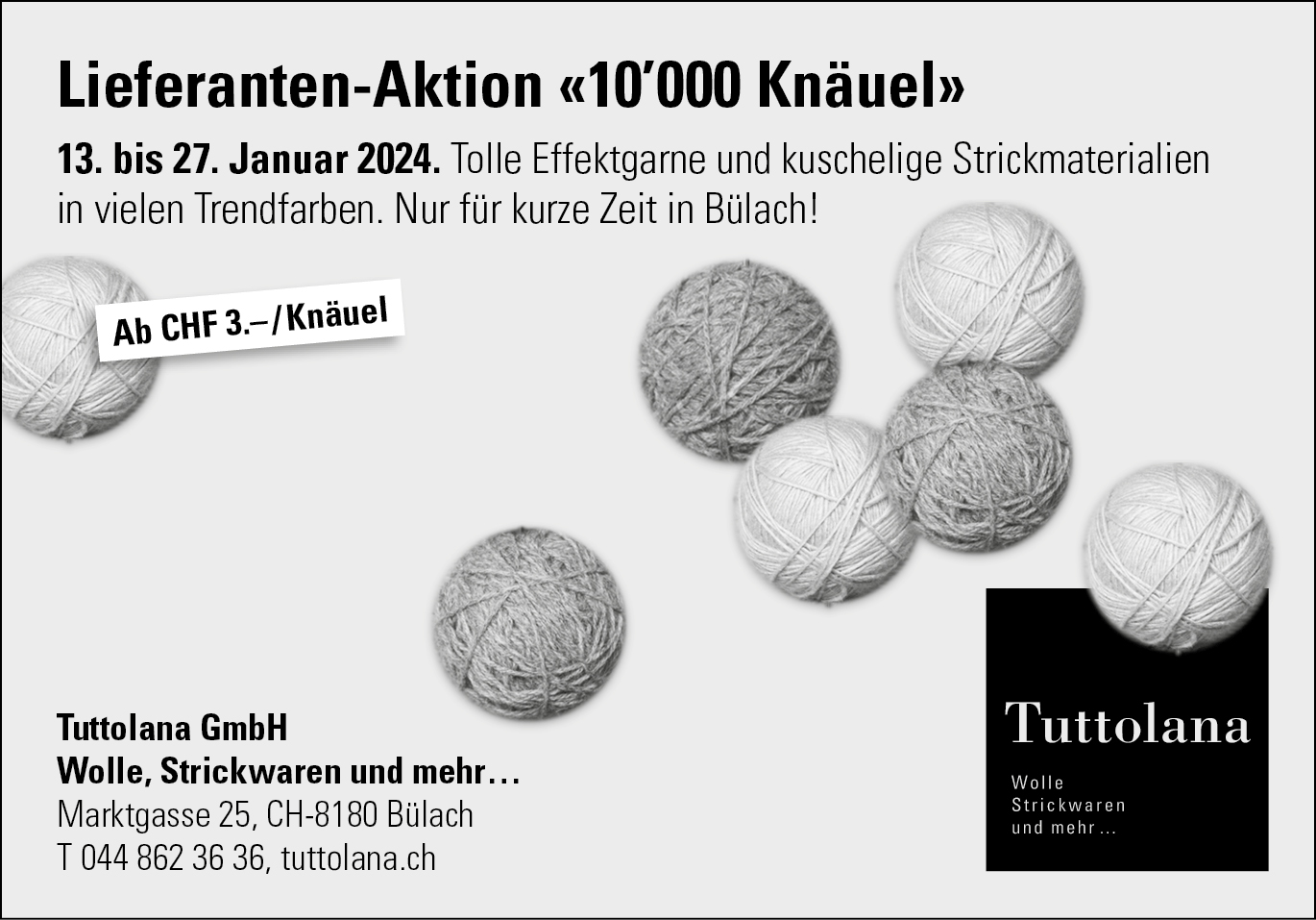 Lieferanten Aktion in Bülach