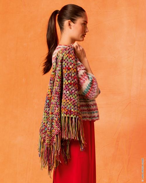 HÄKEL-DREIECKSTUCH - Cotonella