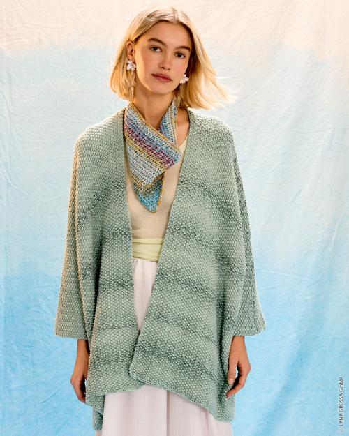 KIMONO-JACKE - Gomitolo Tono & Cotonella