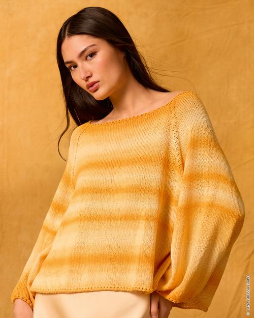 TOP DOWN RAGLAN-PULLOVER - Gomitolo Tono