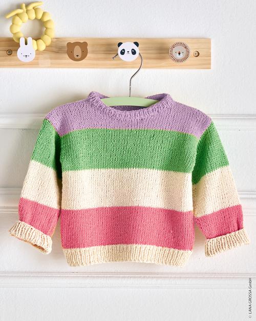 BLOCKSTREIFEN-PULLOVER - Summer Cashmere