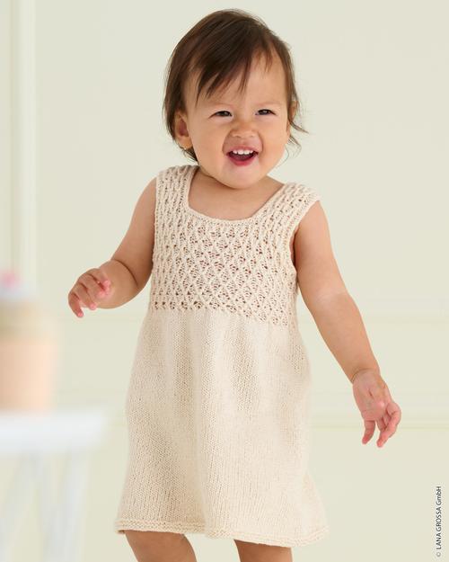 KLEID MIT WABENMUSTER - Summer Cashmere