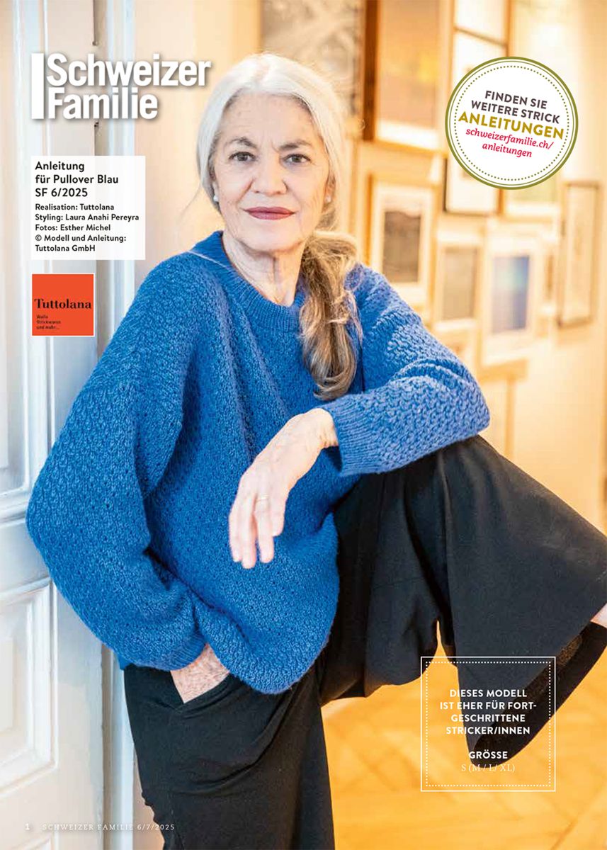 SF2025-06_ANL - Pullover blau Anleitung 06/2025