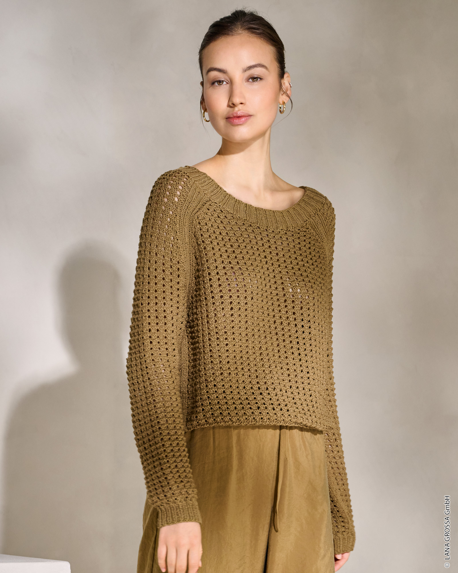 PULLOVER IM LOCHMUSTER - Tessera