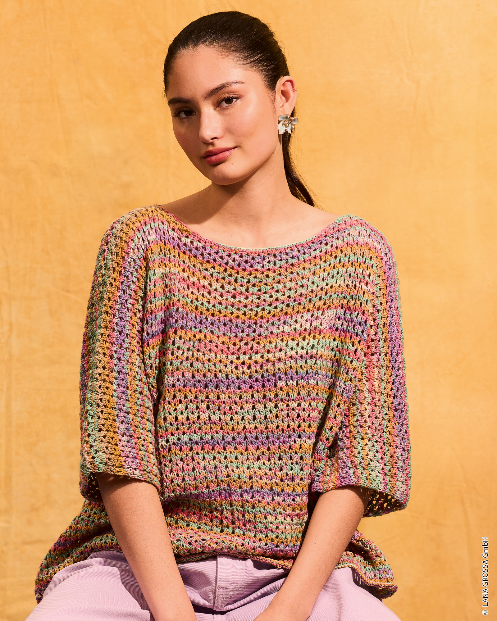 SHIRT IM LOCHMUSTER - Gomitolo Alga