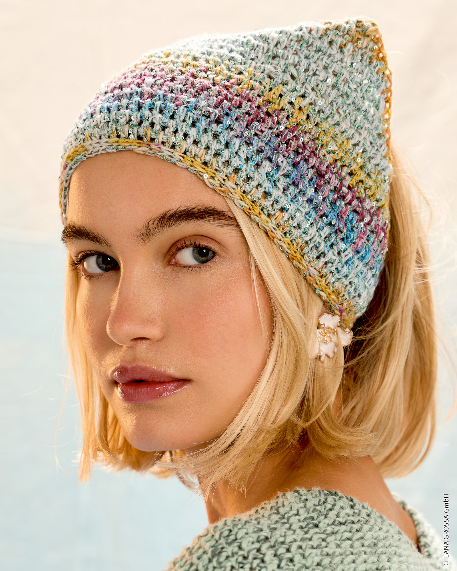 GLITTER-KOPFTUCH - Gomitolo California & Glamour