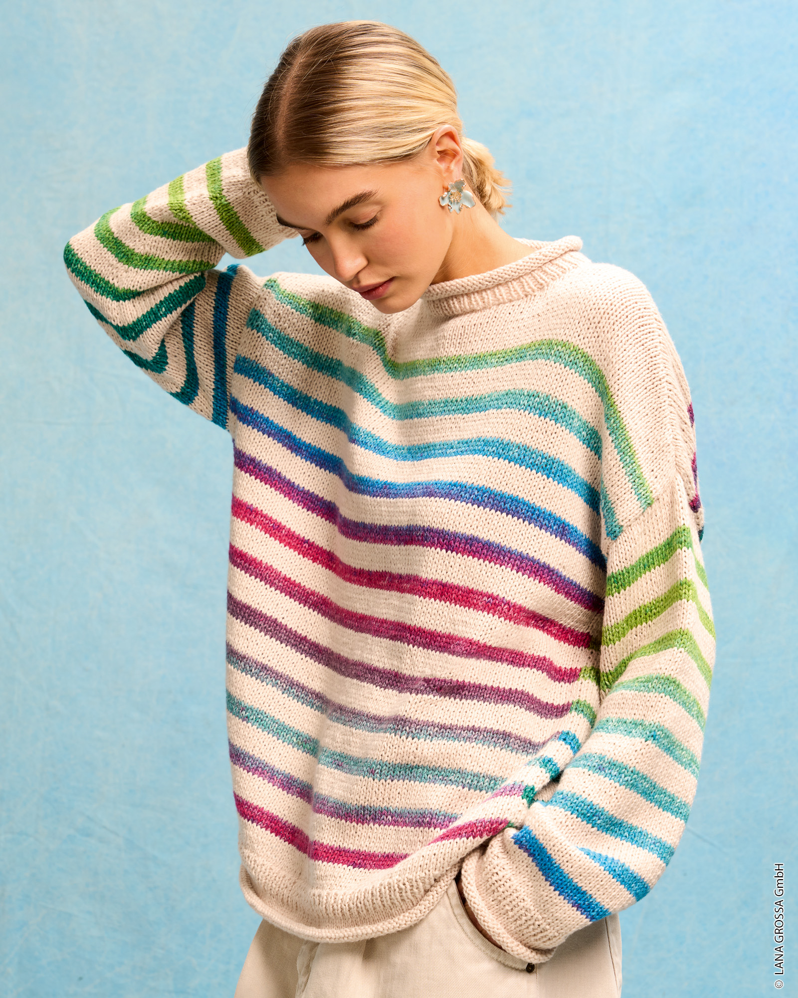 STREIFEN-PULLOVER - Cotonella