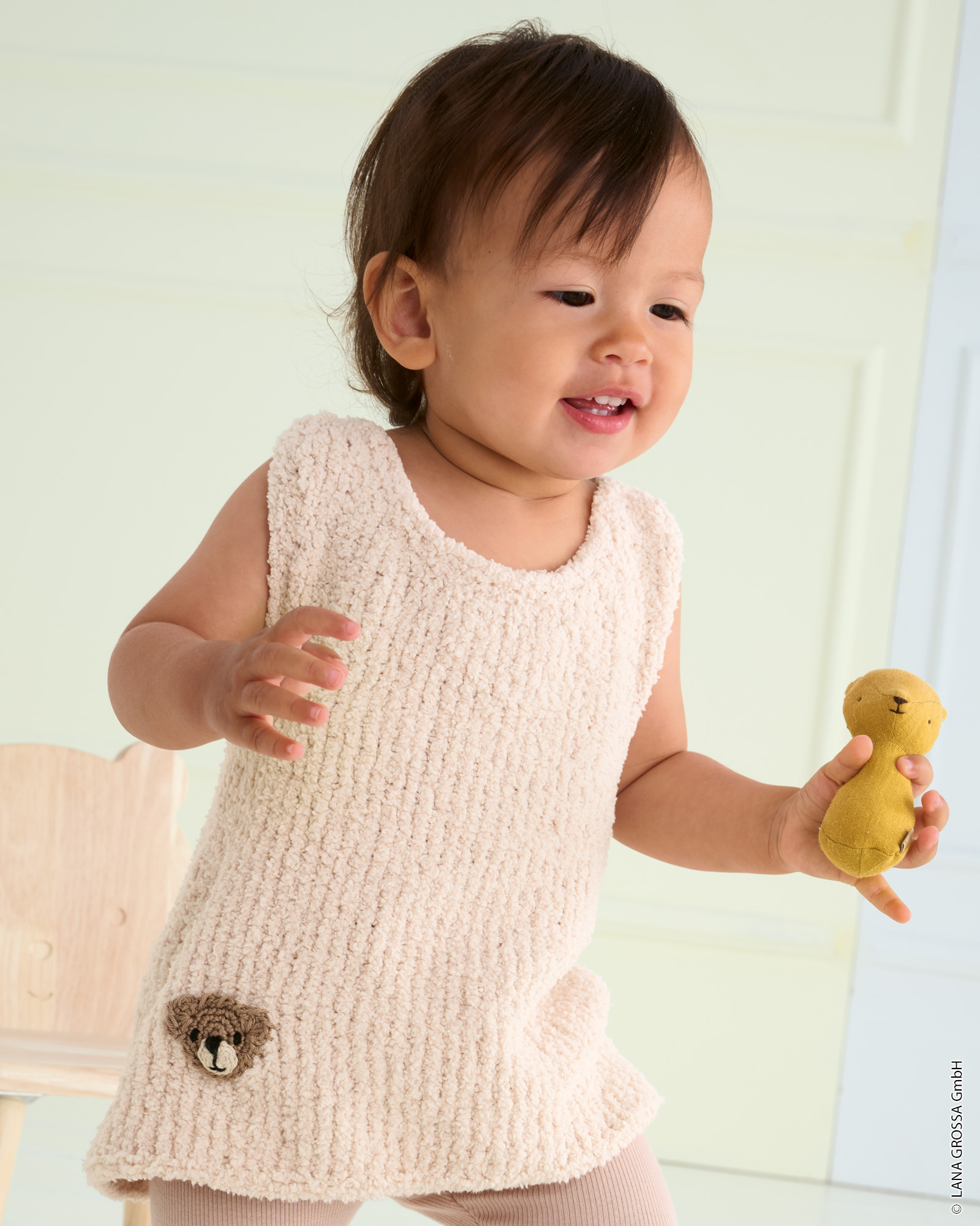 TUNIKA MIT BÄRENKOPF - Leggerissimo & Cotone