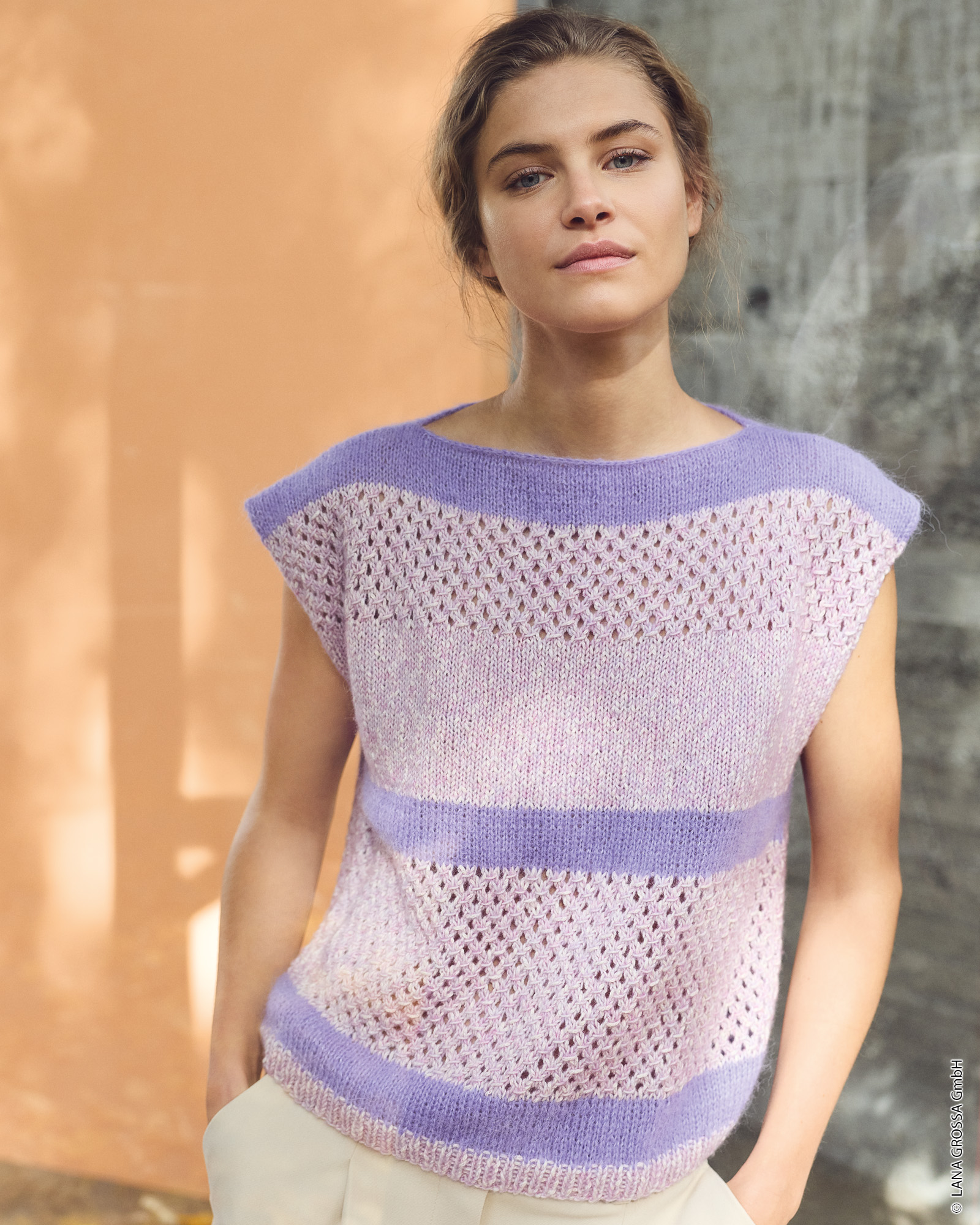 PULLUNDER MIT LOCHMUSTER - Bottoni & Setasuri