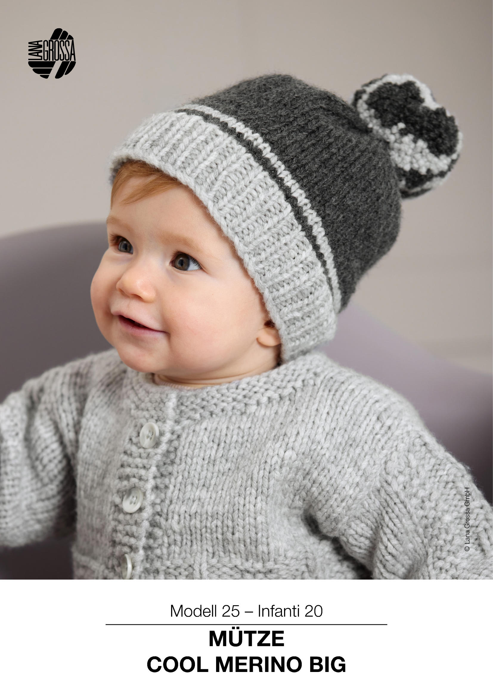 9460820_M25_StA - Anleitung ZWEIFARBIGE MÜTZE MIT BOMMEL - Cool Merino Big