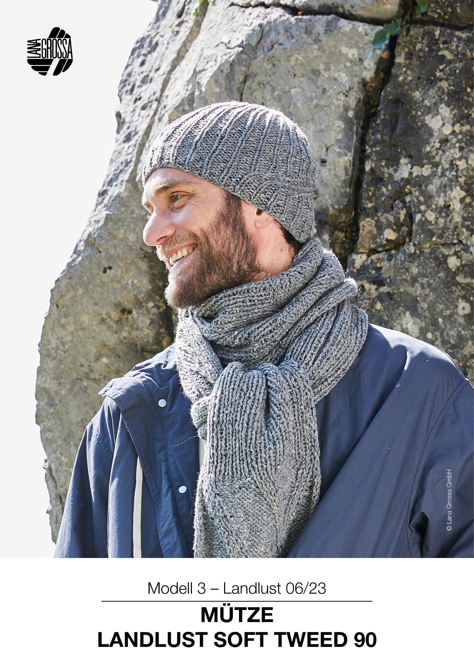 99990084_M3_StA - Anleitung MÜTZE MIT RIPPENMUSTER - Landlust Soft Tweed 90