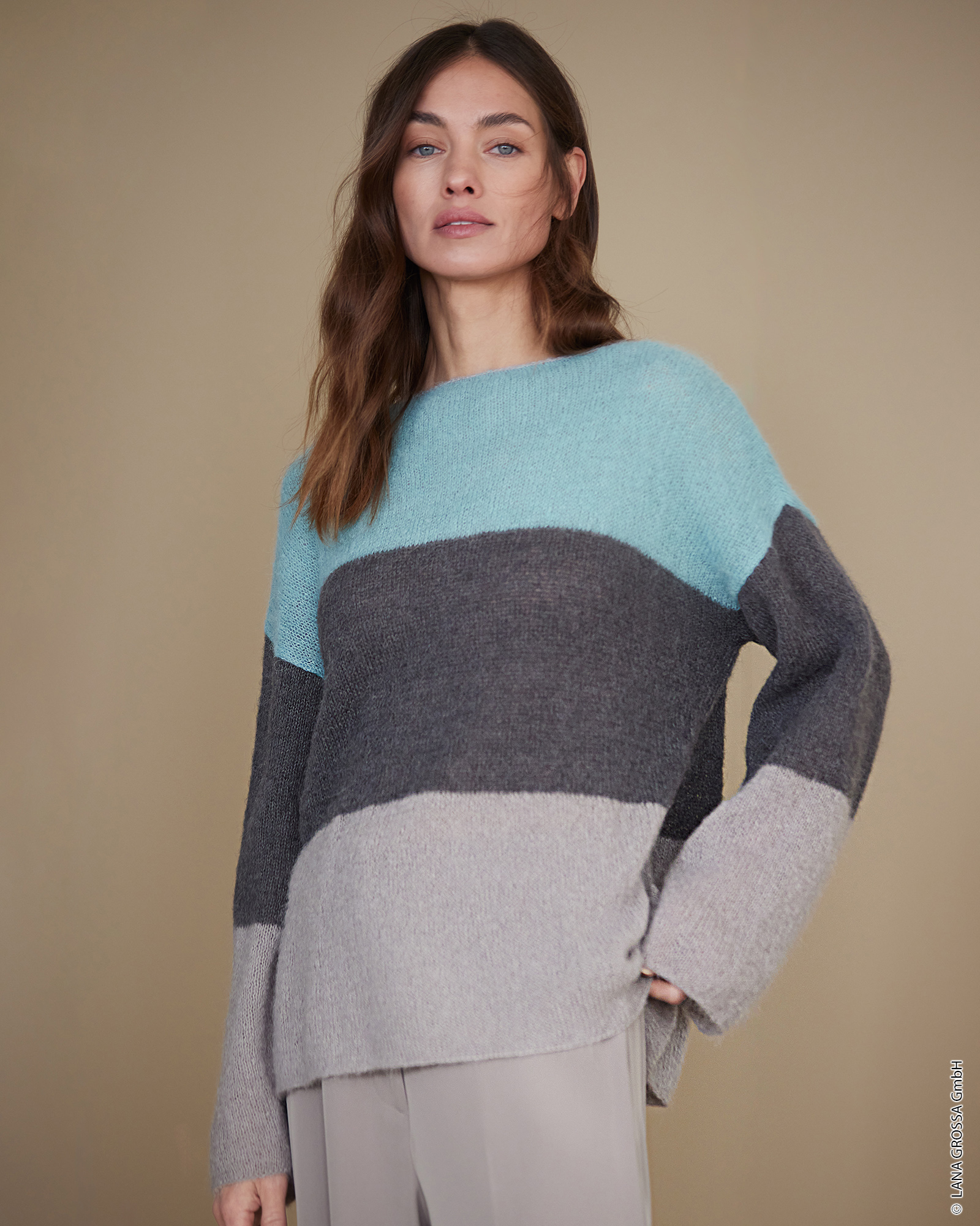 9231015_M18_S1-PULLOVER MIT BLOCKSTREIFEN - Setasuri