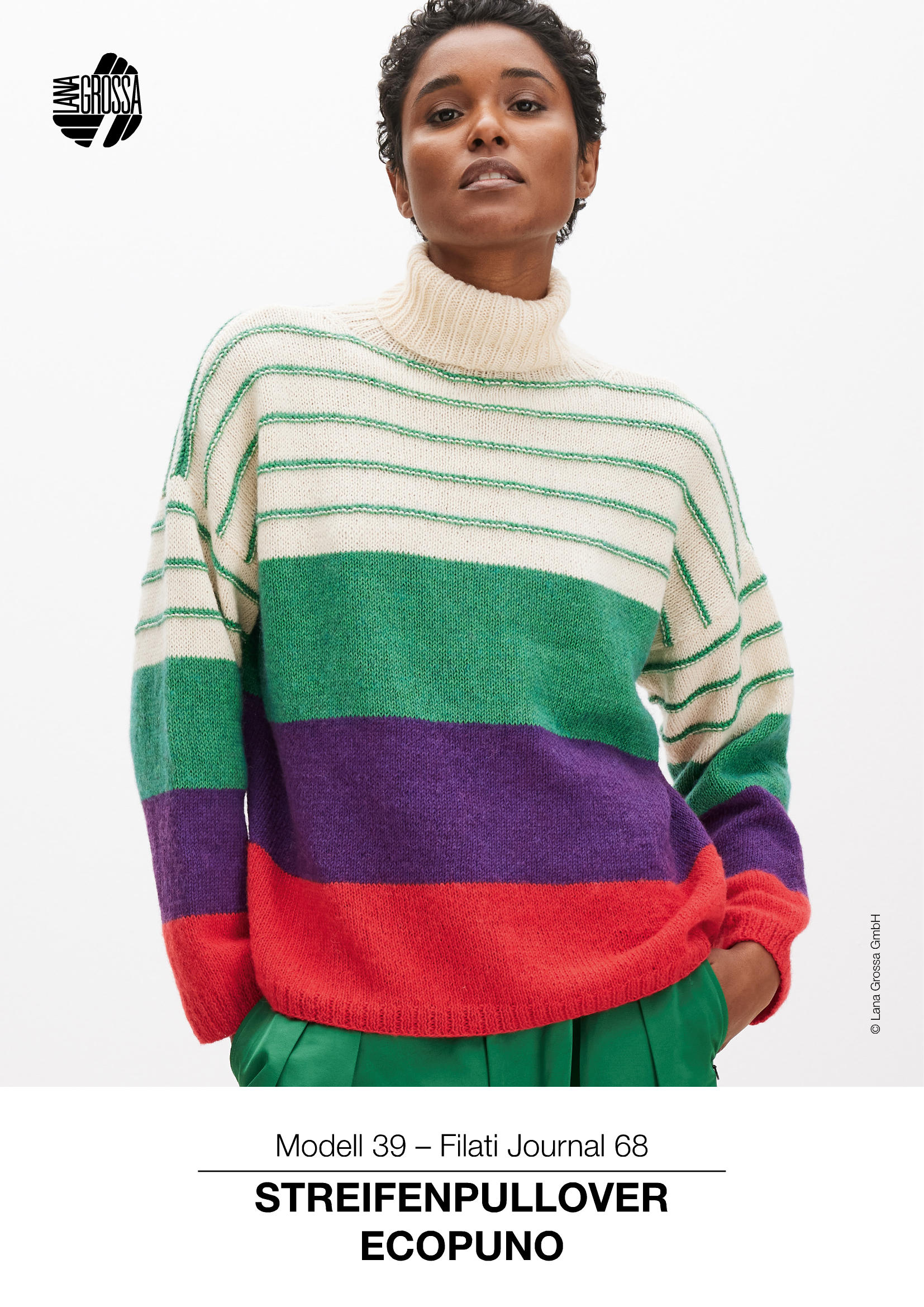 9230068_M39_StA - Anleitung STREIFENPULLOVER GLATT RECHTS MIT GLATT - LINKS-STREIFEN - Ecopuno