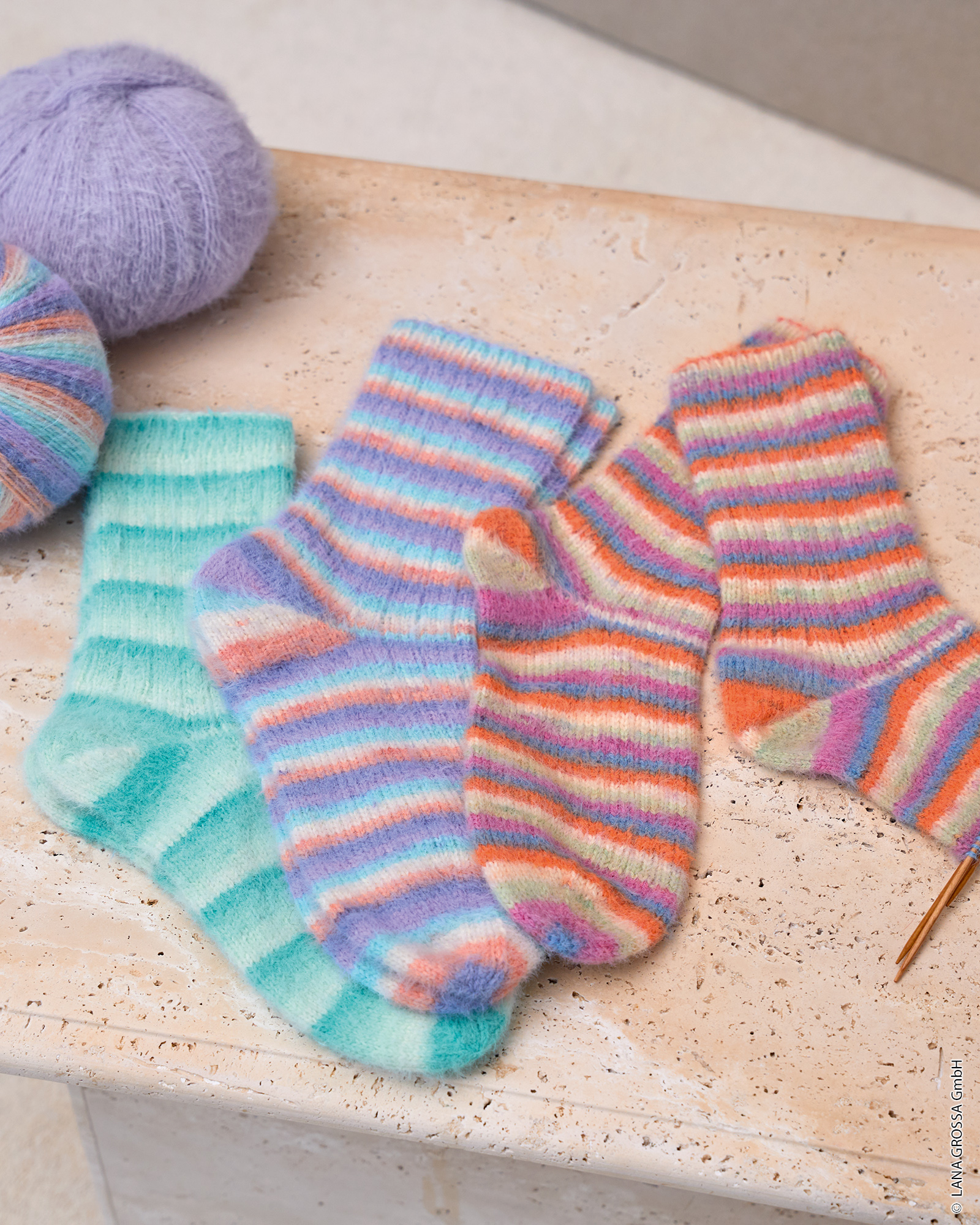 BASIC-SOCKEN - Cosy Socks Soft Stripes & Cosy Socks Multi Stripes