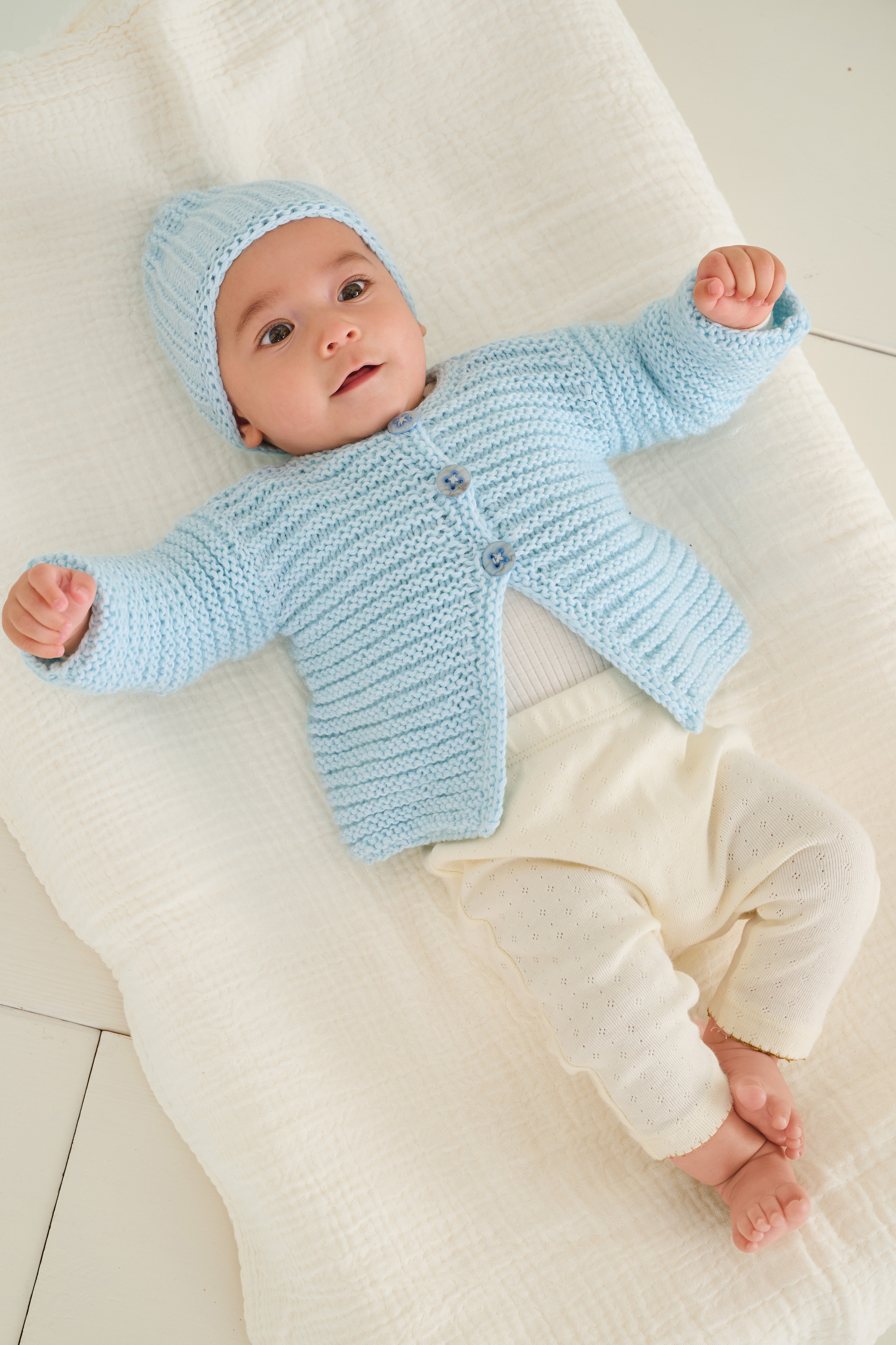 JÄCKCHEN IM QUERRIPPENMUSTER - Summer Softness