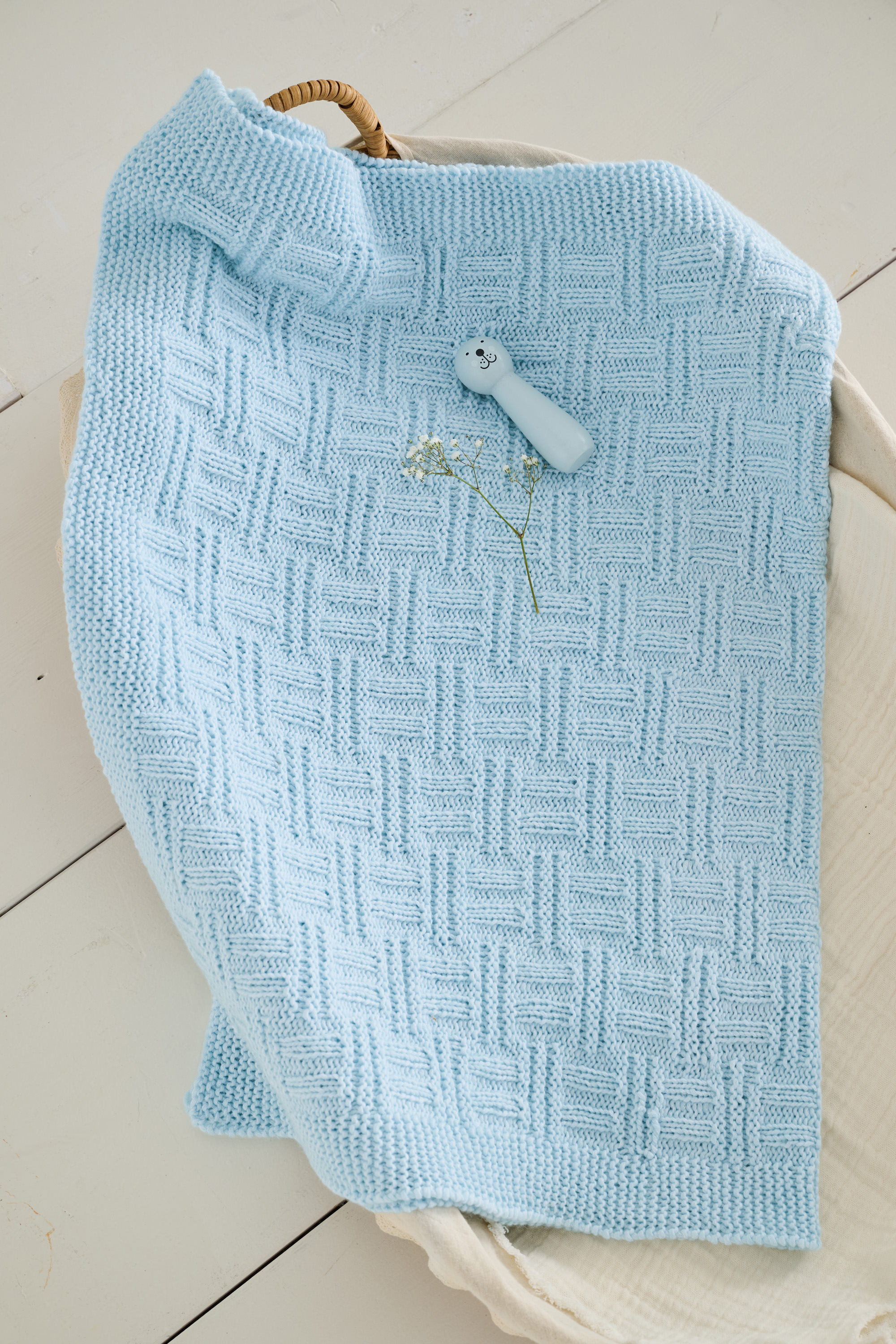 DECKE MIT MUSTER - Summer Softness