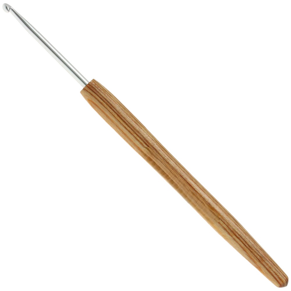 G.9385025 - Wollhäkelnadel m. Holz-G. 14/2.5
